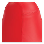 Runtz Swivel Ball Chair, Backless, Supports Up to 250 lb, Red Vinyl