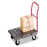 Heavy-Duty Platform Truck Cart, 2,000 lb Capacity, 24 x 48 Platform, Black