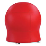 Zenergy Ball Chair, Backless, Supports Up to 250 lb, Red Vinyl