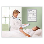Patient Room Magnetic Whiteboard, 24 x 36, White/Gray Surface, Satin Aluminum Frame, Ships in 7-10 Business Days