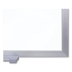 Magnetic Porcelain Whiteboard with Satin Aluminum Frame, 144.5 x 48.5, White Surface, Ships in 7-10 Business Days