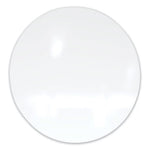 Coda Low Profile Circular Magnetic Glassboard, 36 Diameter, White Surface, Ships in 7-10 Business Days