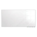 Aria Low Profile Magnetic Glass Whiteboard, 72 x 48, White Surface, Ships in 7-10 Business Days