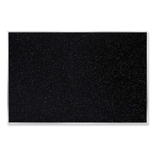 Satin Aluminum-Frame Recycled Rubber Bulletin Boards, 72.5 x 48.5, Confetti Surface, Ships in 7-10 Business Days