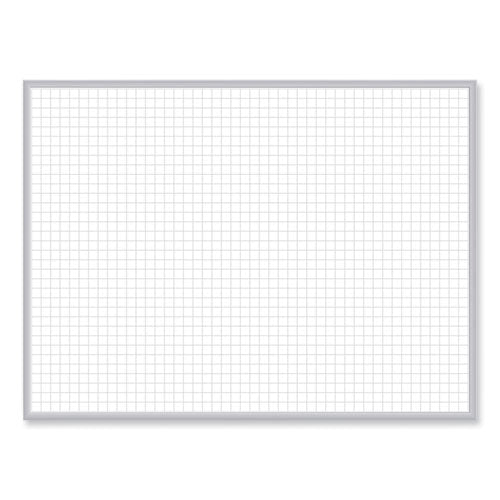 Non-Magnetic Whiteboard with Aluminum Frame, 48 x 35.81, White Surface, Satin Aluminum Frame, Ships in 7-10 Business Days