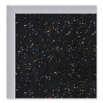 Aluminum-Frame Recycled Rubber Bulletin Boards, 36 x 24, Confetti Surface, Satin Aluminum Frame, Ships in 7-10 Business Days