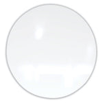 Coda Low Profile Circular Non-Magnetic Glassboard, 24 Diameter, White Surface, Ships in 7-10 Business Days