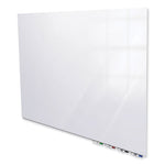 Aria Low Profile Magnetic Glass Whiteboard, 120 x 48, White Surface, Ships in 7-10 Business Days