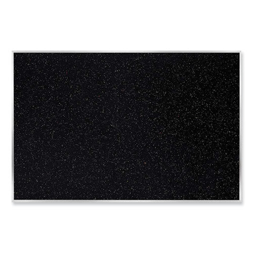 Satin Aluminum-Frame Recycled Rubber Bulletin Boards, 144.5 x 48.5, Confetti Surface, Ships in 7-10 Business Days