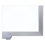 Magnetic Porcelain Whiteboard with Satin Aluminum Frame, 60.5 x 48.5, White Surface, Ships in 7-10 Business Days