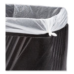 Twist Waste Receptacle with Closed Top, 32 gal, Steel, Black