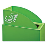 Mixx Recycling Center Lid, Topper Style, 9.87w x 19.87d x 0.62h, Green, Ships in 1-3 Business Days