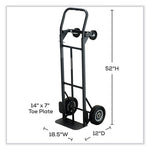 Tuff Truck Convertible Hand Truck, 400 lb to 500 lb Capacity, 14.5 x 45.6, Black