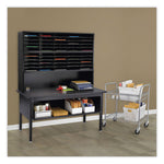 E-Z Sort Additional Mail Trays, 5 Shelves, 11 x 12.5 x 0.5, Black, Ships in 1-3 Business Days