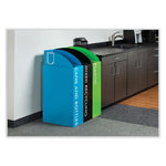 Mixx Recycling Center Rectangular Receptacle, 29 gal, Steel, Blue, Ships in 1-3 Business Days