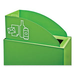 Mixx Recycling Center Lid, Topper Style, 9.87w x 19.87d x 0.62h, Green, Ships in 1-3 Business Days