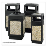 Canmeleon Aggregate Panel Receptacles, Top-Open, 38 gal, Polyethylene, Black, Ships in 1-3 Business Days