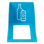 Mixx Recycling Center Lid, Topper Style, 9.87w x 19.87d x 0.62h, Blue, Ships in 1-3 Business Days