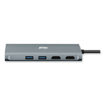 9-in-1 USB Type-C Docking Station, 2 HDMI/3 USB C/SD and TF Slot/RJ45, Gray/Black