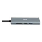 9-in-1 USB Type-C Docking Station, 2 HDMI/3 USB C/SD and TF Slot/RJ45, Gray/Black