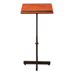 Portable Presentation Lectern Stand, 20 x 18.25 x 44, Cherry