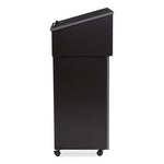 Tabletop Lectern and AV Cart/Lectern Base, 23.75 x 19.87 x 47.5, Black, Ships in 1-3 Business Days