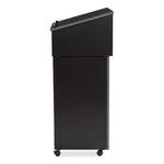 Tabletop Lectern and AV Cart/Lectern Base, 23.75 x 19.87 x 47.5, Black