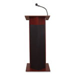 Power Plus Lectern, 22 x 17 x 46, Mahogany