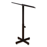 Portable Presentation Lectern Stand, 20 x 18.25 x 44, Mahogany