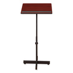 Portable Presentation Lectern Stand, 20 x 18.25 x 44, Mahogany, Ships in 1-3 Business Days