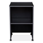 AV Cart/Lectern Base, 21.12 x 17.5 x 33.75, Black