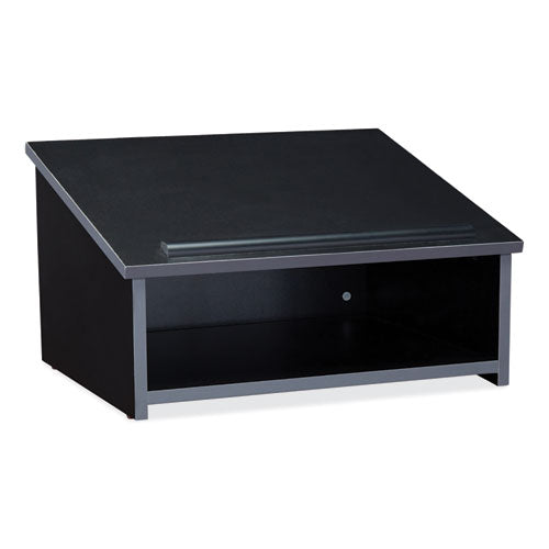 Tabletop Lectern, 23.75 x 19.87 x 13.75, Black