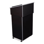 Tabletop Lectern and AV Cart/Lectern Base, 23.75 x 19.87 x 47.5, Black