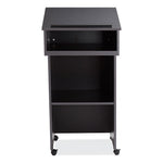 Tabletop Lectern and AV Cart/Lectern Base, 23.75 x 19.87 x 47.5, Black