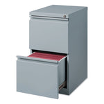 Full-Width Pull 20 Deep Mobile Pedestal File, File/File, Letter, Platinum, 15 x 19.88 x 27.75