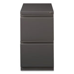 Full-Width Pull 20 Deep Mobile Pedestal File, File/File, Letter, Medium Tone, 15 x 19.88 x 27.75