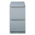 Full-Width Pull 20 Deep Mobile Pedestal File, File/File, Letter, Platinum, 15 x 19.88 x 27.75