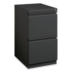 Full-Width Pull 20 Deep Mobile Pedestal File, File/File, Letter, Charcoal, 15 x 19.88 x 27.75