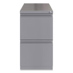 Full-Width Pull 20 Deep Mobile Pedestal File, File/File, Letter, Arctic Silver,15 x 19.88 x 27.75