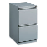 Full-Width Pull 20 Deep Mobile Pedestal File, File/File, Letter, Platinum, 15 x 19.88 x 27.75