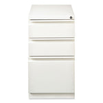 Full-Width Pull 20 Deep Mobile Pedestal File, Box/Box/File, Letter, White, 15 x 19.88 x 27.75