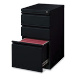 Full-Width Pull 20 Deep Mobile Pedestal File, Box/Box/File, Letter, Black, 15 x 19.88 x 27.75