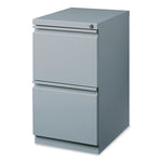 Full-Width Pull 20 Deep Mobile Pedestal File, File/File, Letter, Platinum, 15 x 19.88 x 27.75