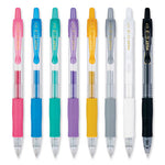 G2 Metallics Gel Pen, Retractable, Fine 0.7 mm, Assorted Ink and Barrel Colors, 8/Pack