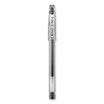 G-TEC-C Ultra Gel Pen, Stick, Extra-Fine 0.4 mm, Black Ink, Clear/Black Barrel, Dozen