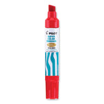 Jumbo Refillable Permanent Marker, Broad Chisel Tip, Red