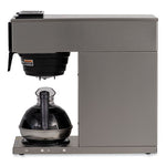 VP17-1 12-Cup Commercial Pourover Coffee Brewer, Stainless Steel/Black, Ships in 7-10 Business Days