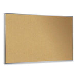 Natural Cork Bulletin Board with Frame, 60.5 x 48.5, Tan Surface, Oak Frame, Ships in 7-10 Business Days