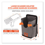 Squids 5543 Handheld Barcode Scanner Mount Holder w/Fastener Straps, 2 Comp, 3.5 x 2.5 x 7.3, Gray,Ships in 1-3 Business Days