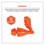 Squids 3400 Dual Clip Glove Clip Holder, 1 x 1 x 6.5, Acetal Copolymer, Orange, Ships in 1-3 Business Days